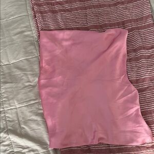 Pink Satin Scarf